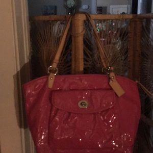 Coach bag with matching wallet